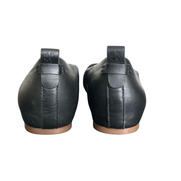 Lucky Brand "Canison" Soft Flexible Black Leather Slip On Ballet Flats Size 9.5 - Picture 4 of 11